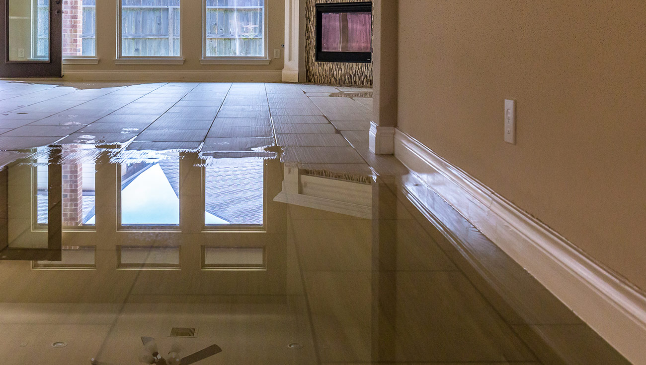flooded entryway